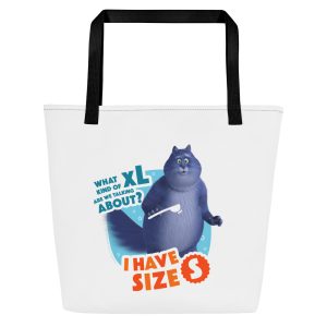 Masha and the Bear Friends: Cat All-Over Print Large Tote Bag