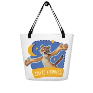 Masha and the Bear Friends Ramadan All-Over Print Large Tote Bag