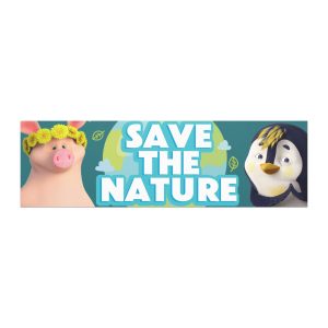 Masha and the Bear Friends Go Green! Car magnet