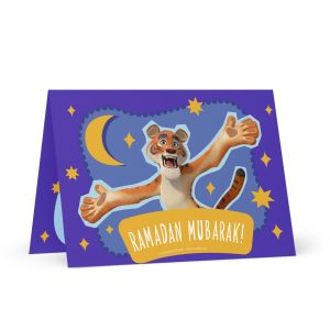 Masha and the Bear Friends Ramadan Greeting card