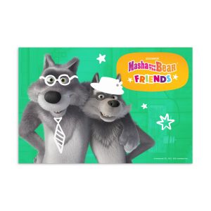 Masha and the Bear Friends Standard Postcard