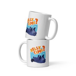 Masha and the Bear Friends: Cat White glossy mug