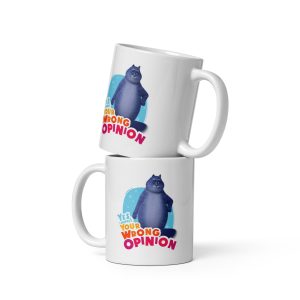 Masha and the Bear Friends: Cat White glossy mug