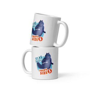 Masha and the Bear Friends: Cat White glossy mug
