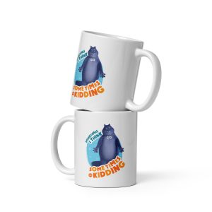Masha and the Bear Friends: Cat White glossy mug