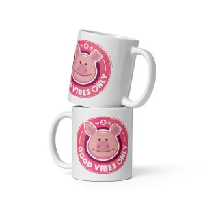 Masha and the Bear Friends: Emoji White glossy mug