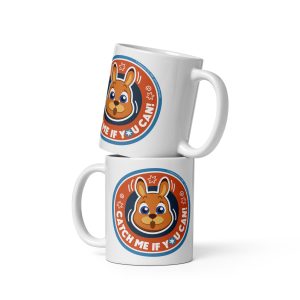 Masha and the Bear Friends: Emoji White glossy mug