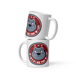 Masha and the Bear Friends: Emoji White glossy mug