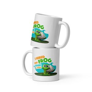Masha and the Bear Friends: Swamp Squad White glossy mug