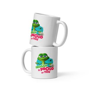 Masha and the Bear Friends: Swamp Squad White glossy mug