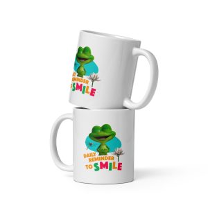 Masha and the Bear Friends: Swamp Squad White glossy mug