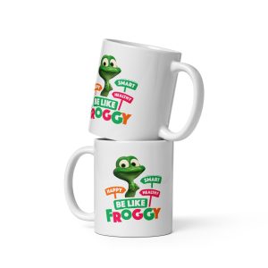 Masha and the Bear Friends: Swamp Squad White glossy mug