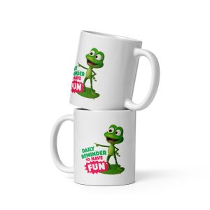 Masha and the Bear Friends: Swamp Squad White glossy mug