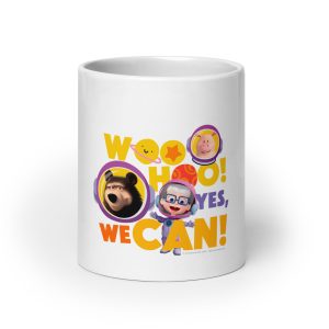 Masha and the Bear Friends White Glossy Mug