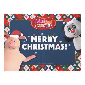 Masha and the Bear Friends Christmas Yard sign